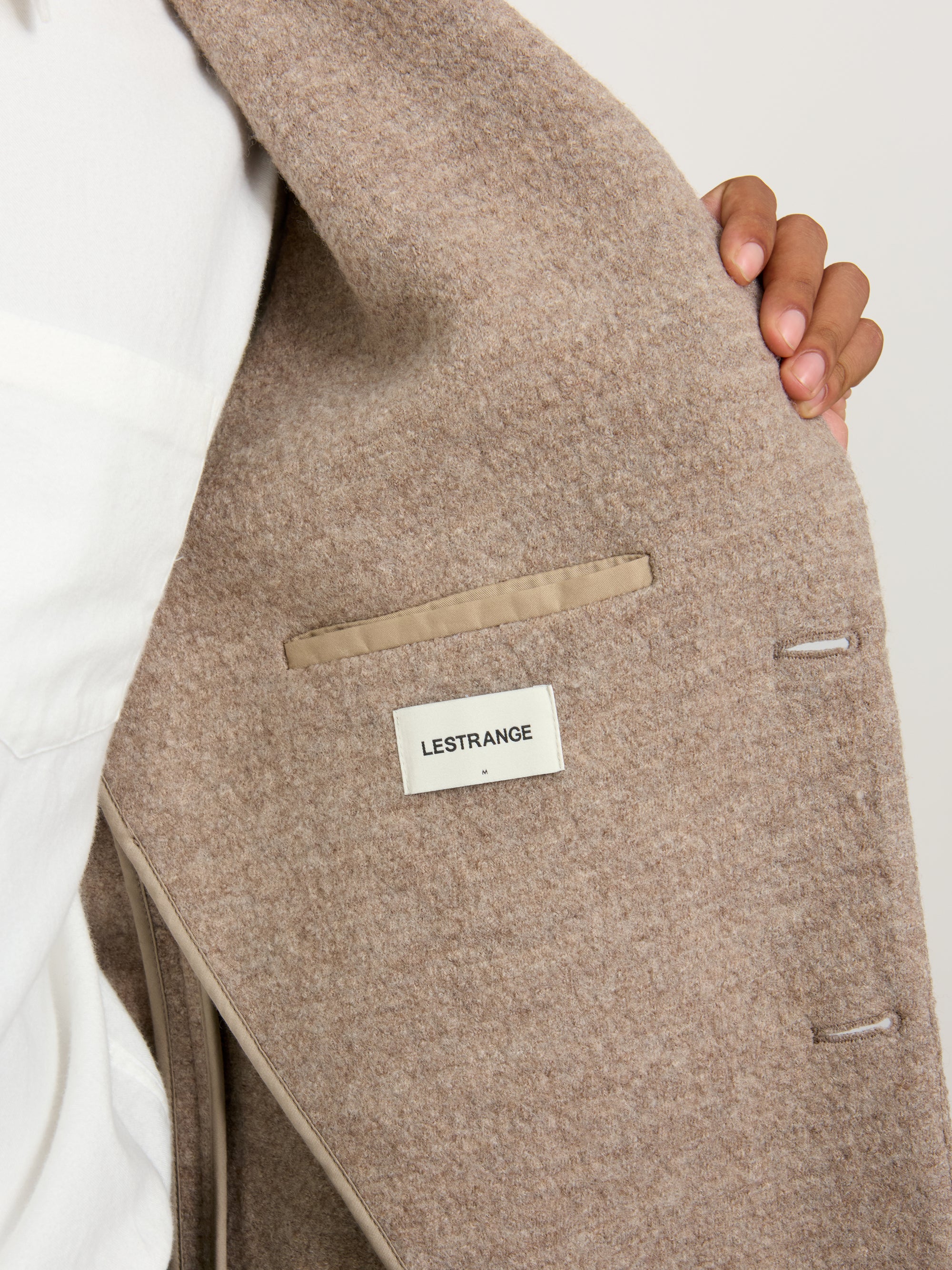 The Jersey Wool Coat || Camel | LESTRANGE