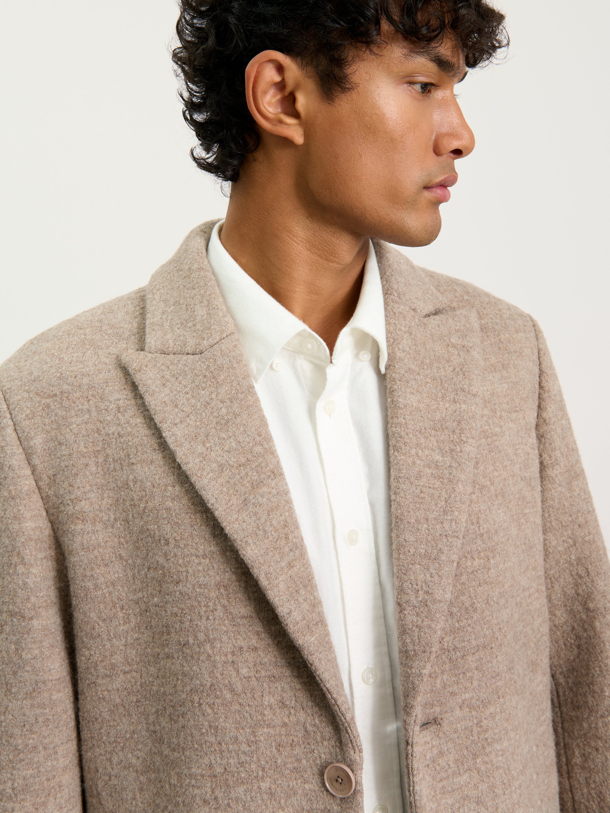 The Jersey Wool Coat || Camel | LESTRANGE