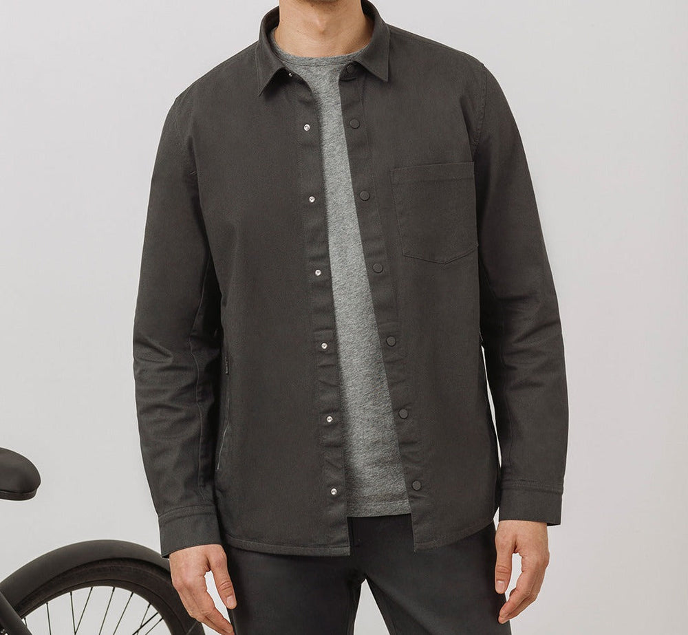 CONCEPT Tech 24 Overshirt || Slate-Grey | Nanilica™ Stretch Cotton