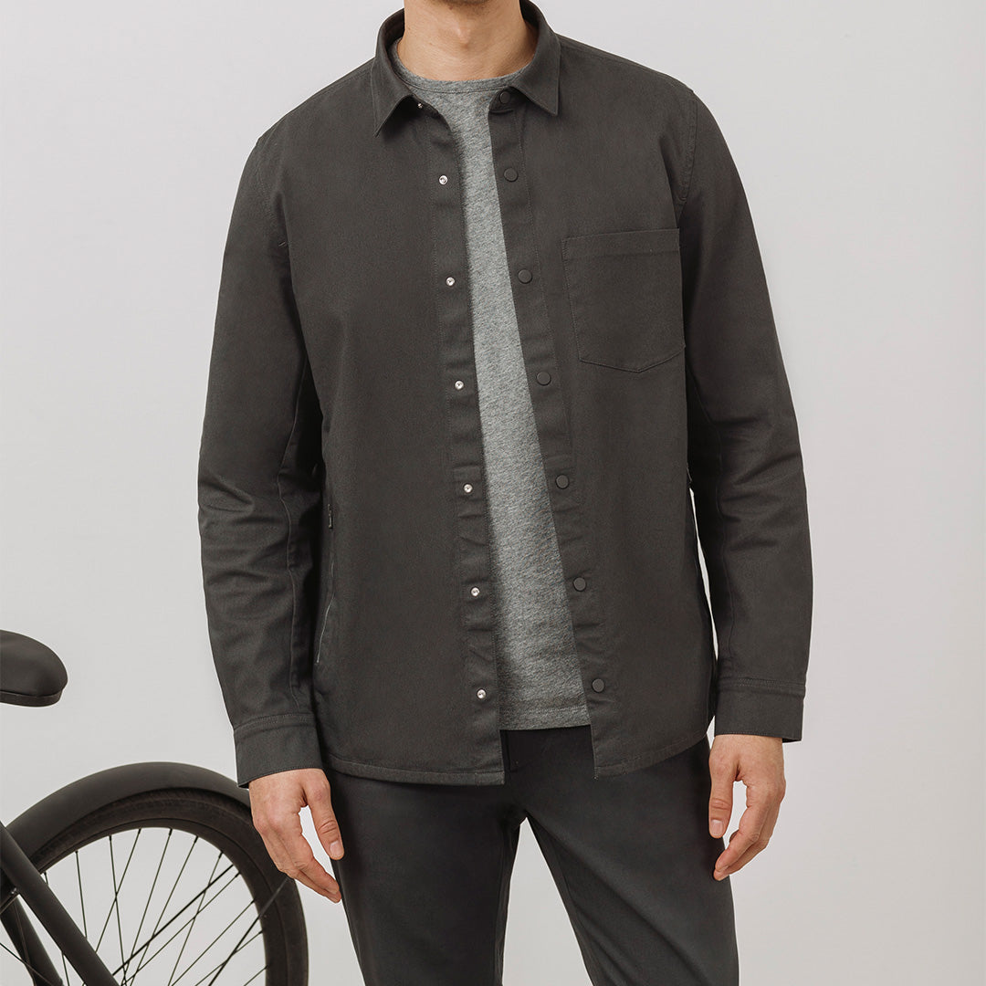 CONCEPT Tech 24 Overshirt || Slate-Grey | Nanilica™ Stretch Cotton