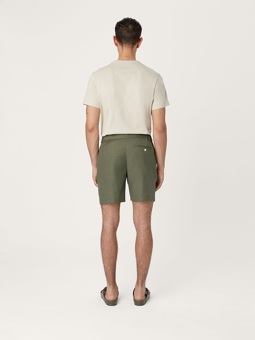 Olive deals linen shorts