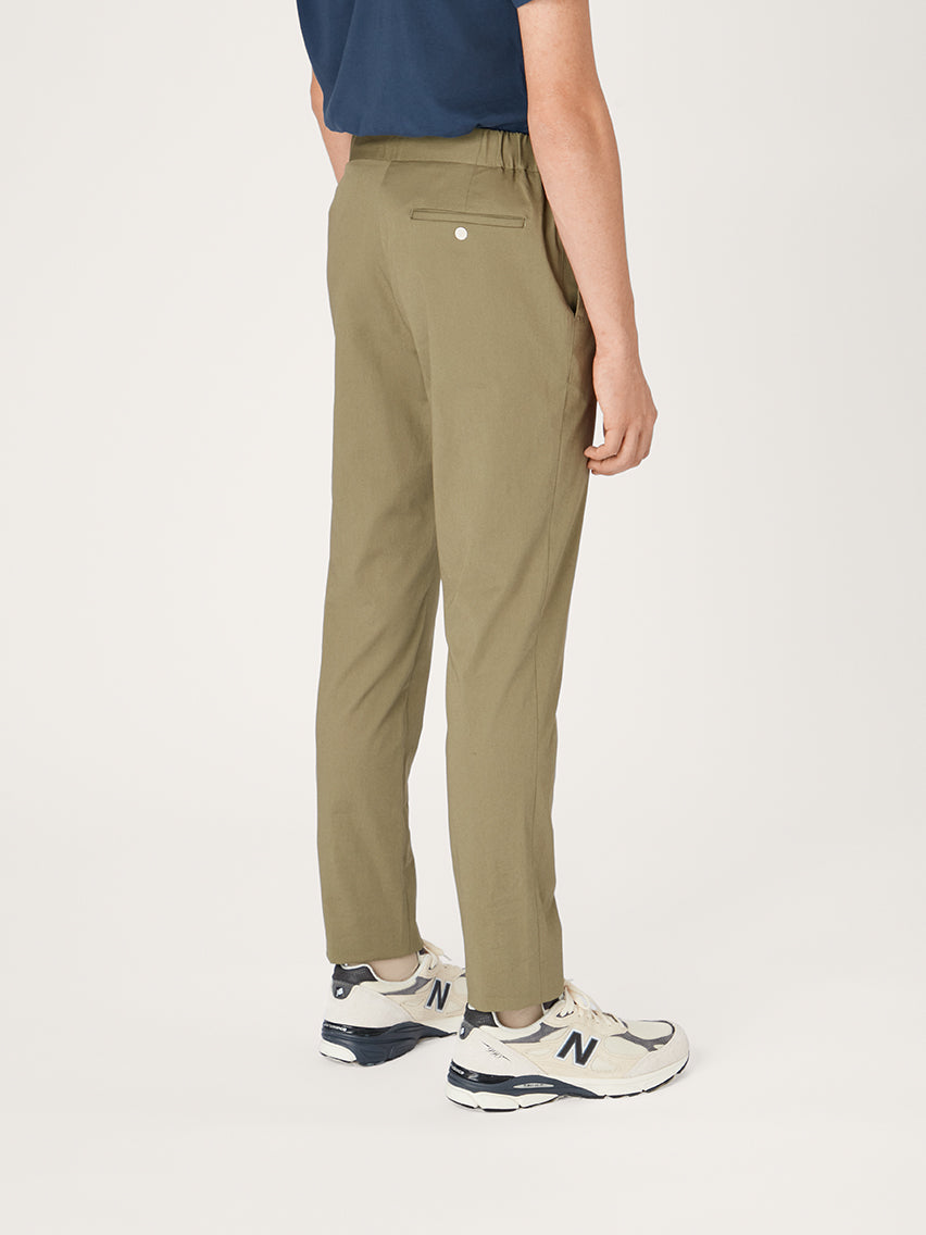 The 24 Trouser || Olive Green | Stretch Cotton