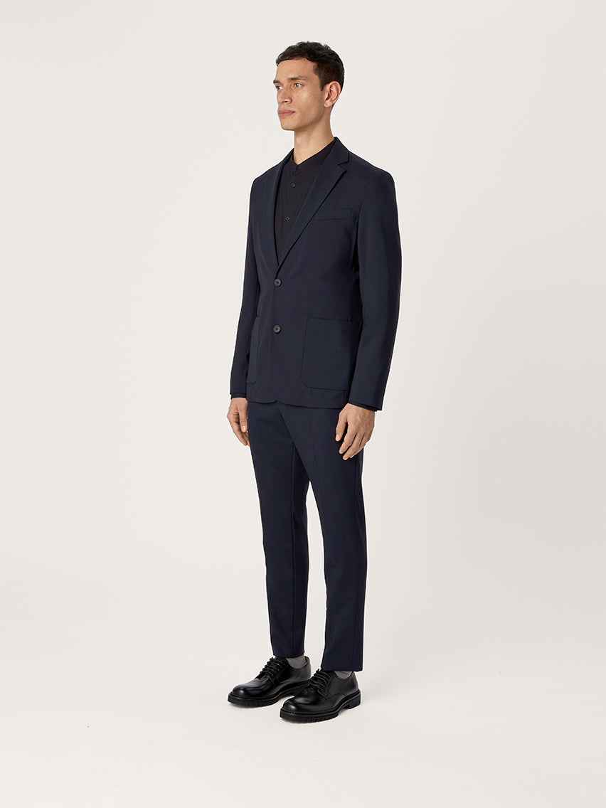The Tropical Wool Suit - Navy