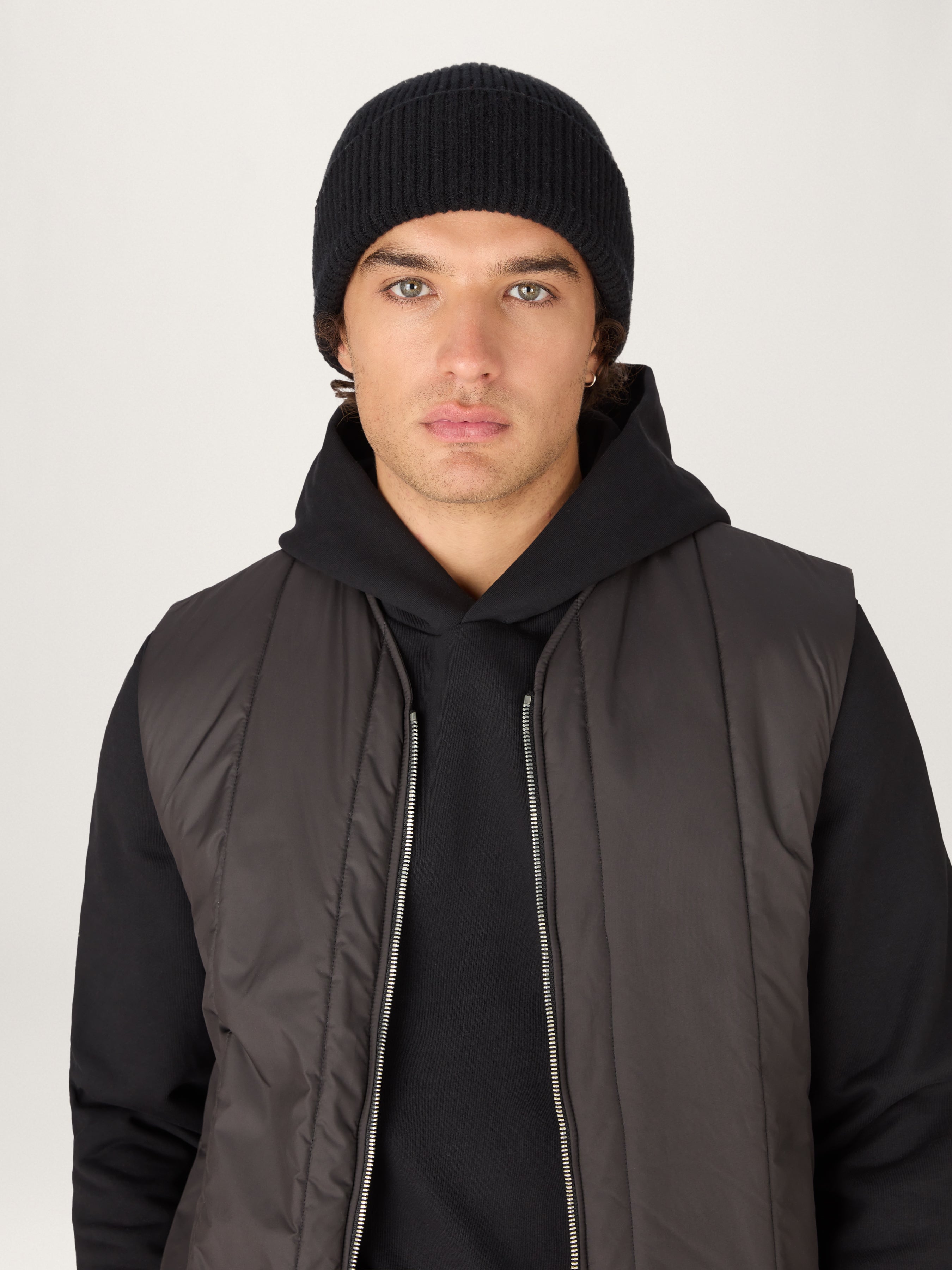 Black sale wool cap