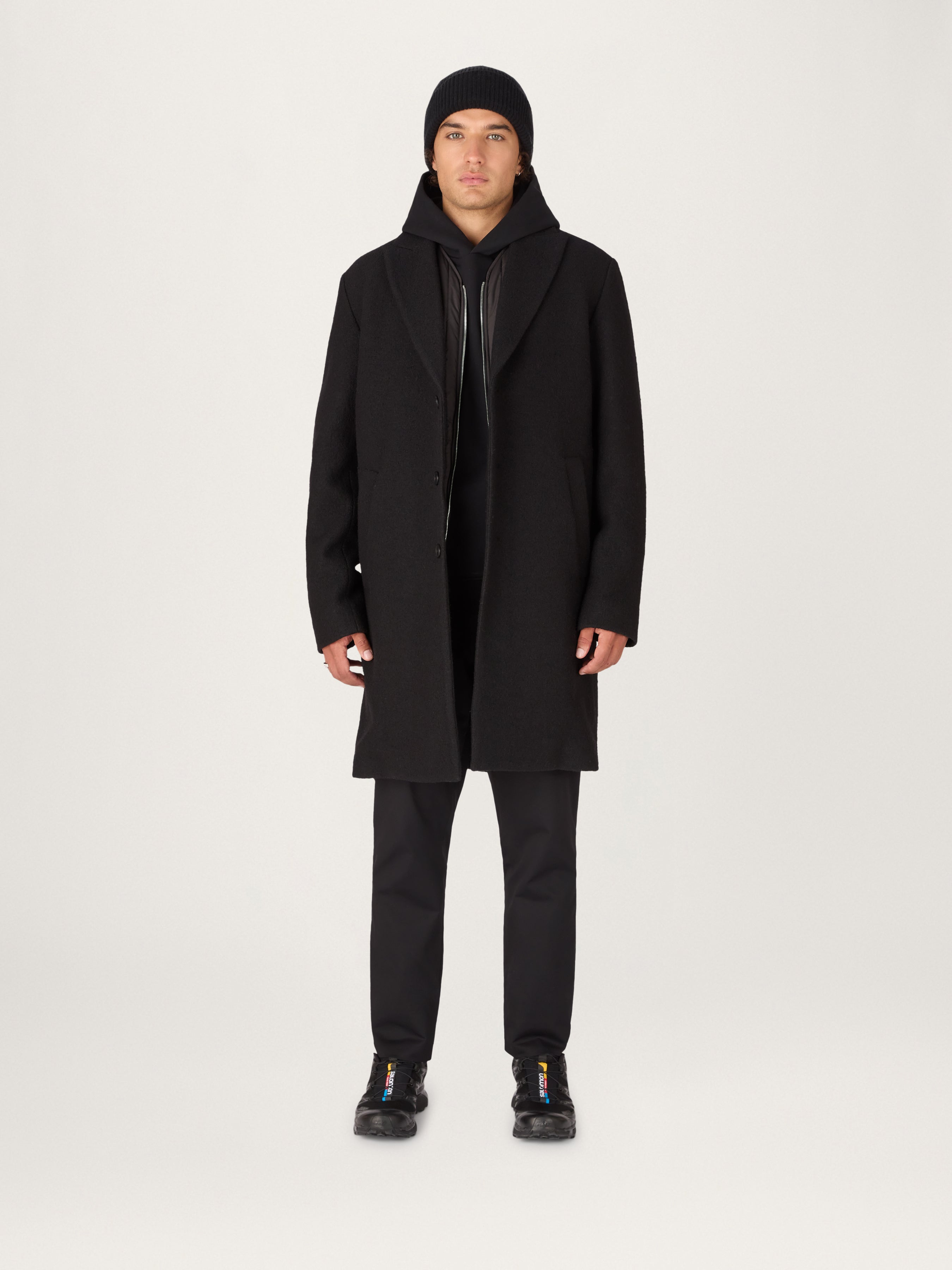 Merino wool overcoat size:36 訳あり - ジャケット・アウター