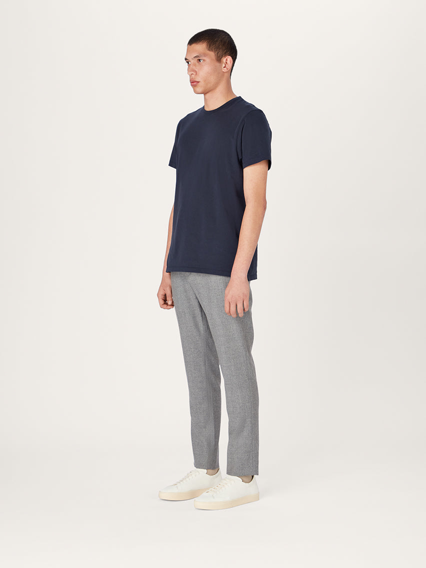 The 24 Trouser Wool || Light Grey | Wool Flannel