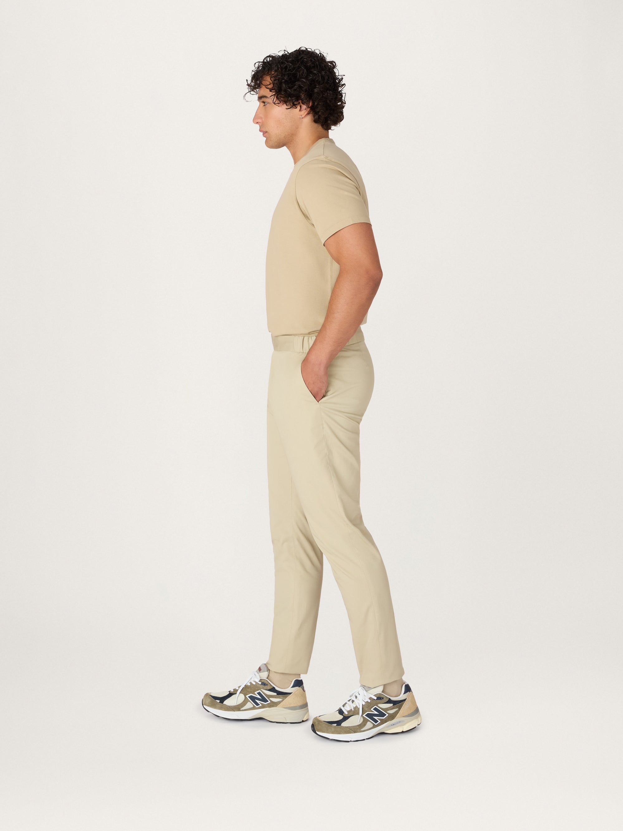 The 24 Trouser || Oat | Stretch Cotton