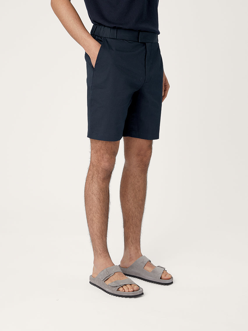 Mens blue cotton top shorts