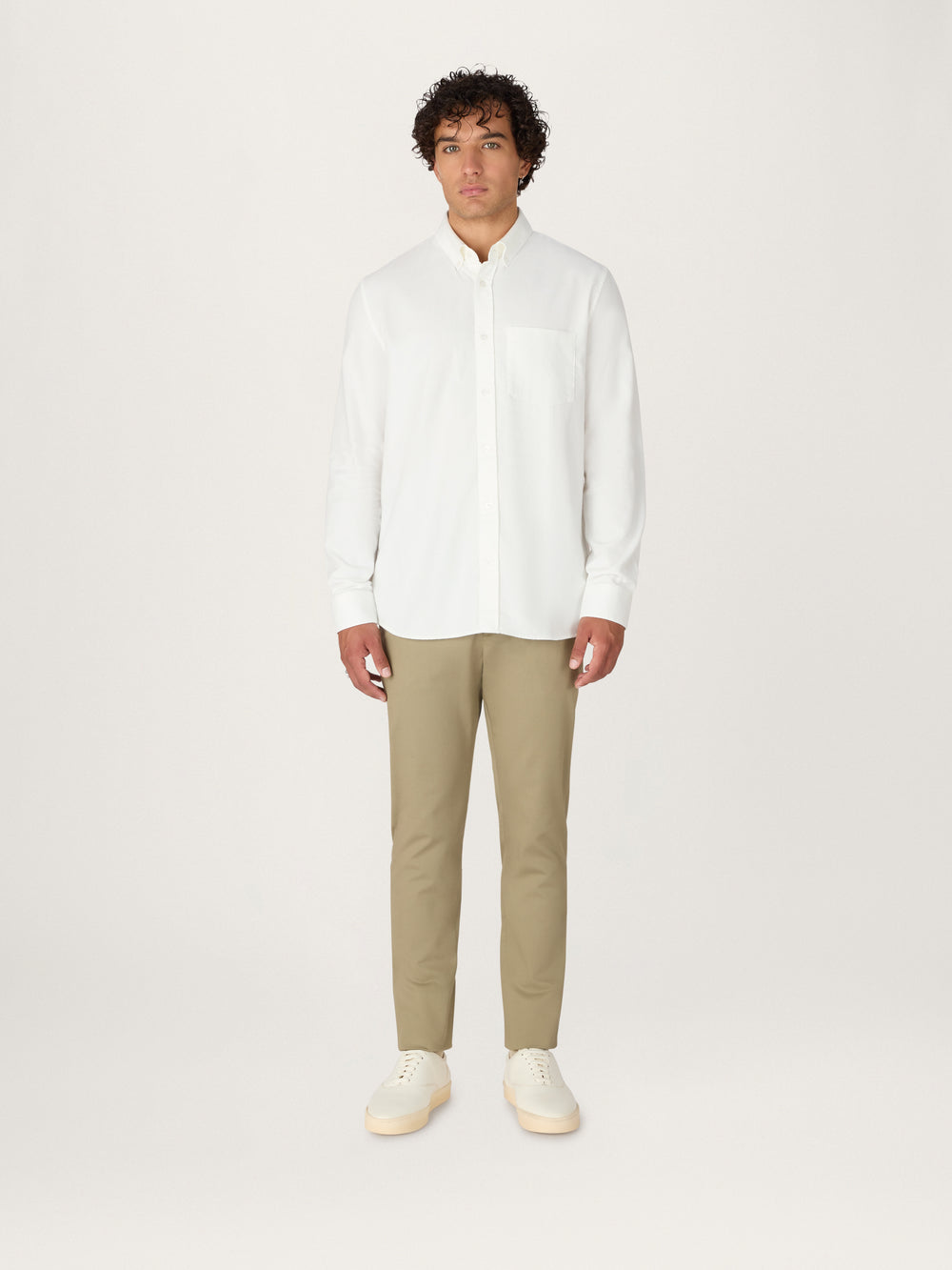 The Easy Shirt || Off White | Brushed Cotton