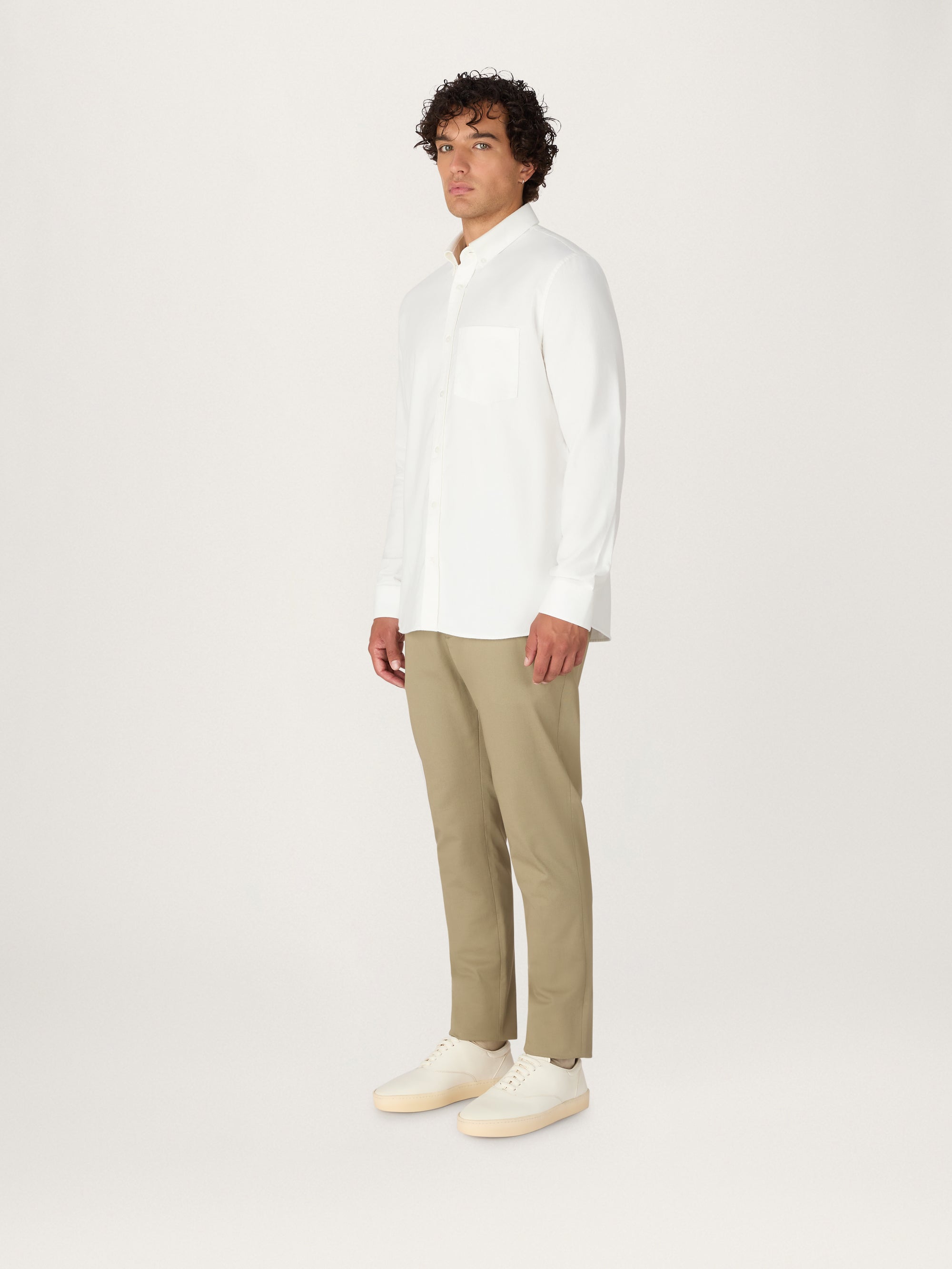 The Easy Shirt || Off White | Brushed Cotton