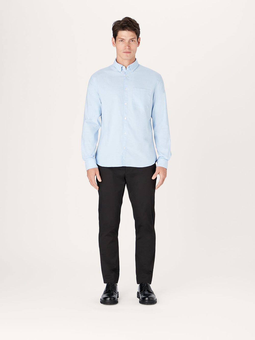 The All Day Oxford Shirt || Light-Blue | Stretch Cotton