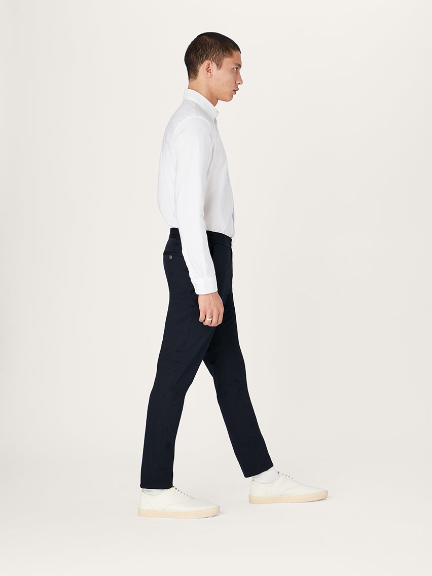 The 24 Trouser || Navy | Stretch Cotton