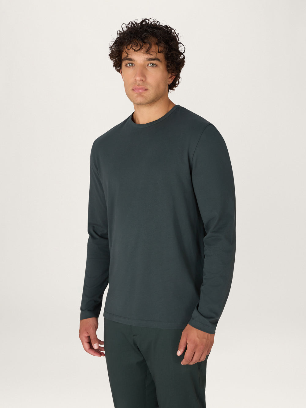 The Long Sleeve Tee || Forest Green | Organic Cotton