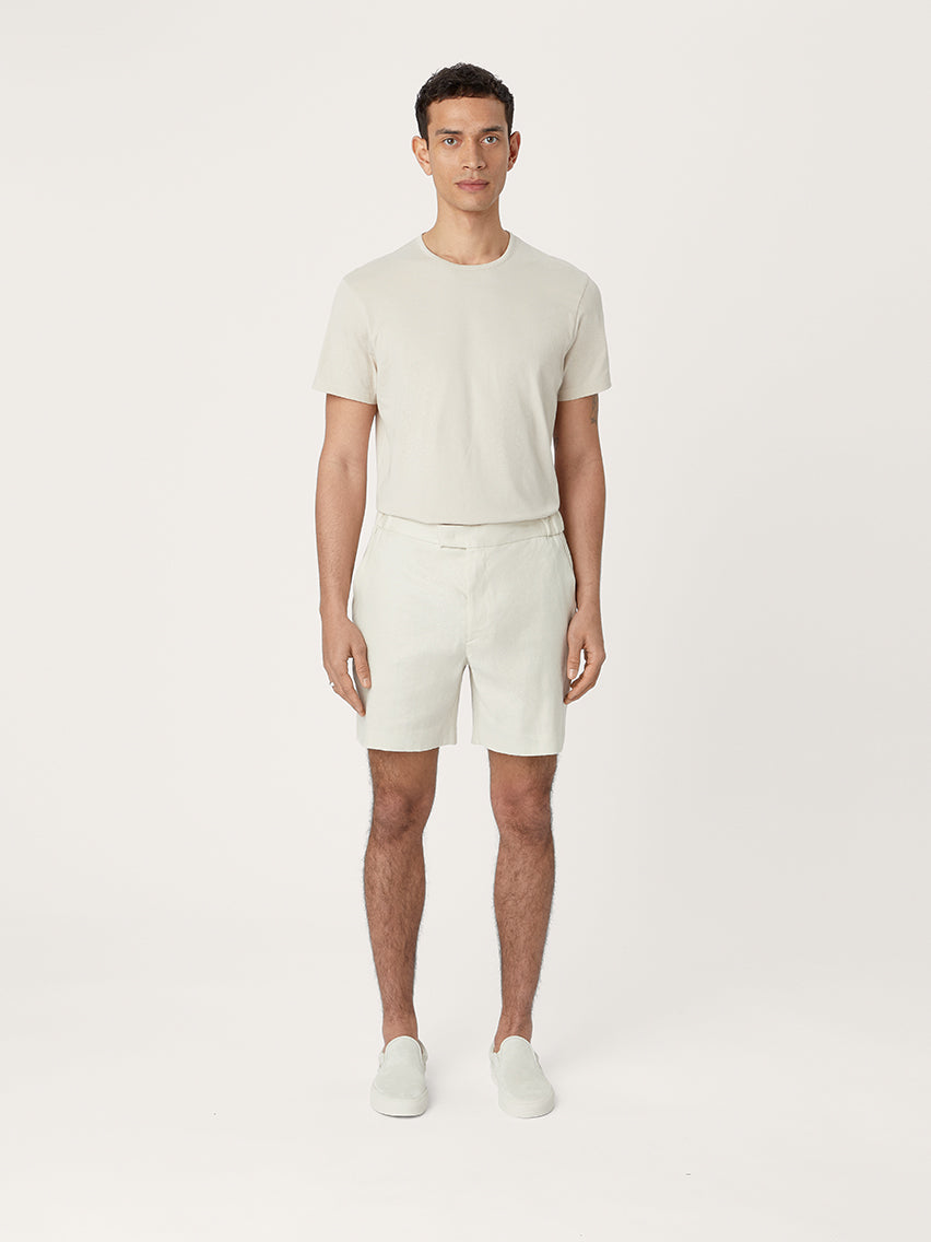 The 12 Shorts Linen 9" || Ivory | Linen