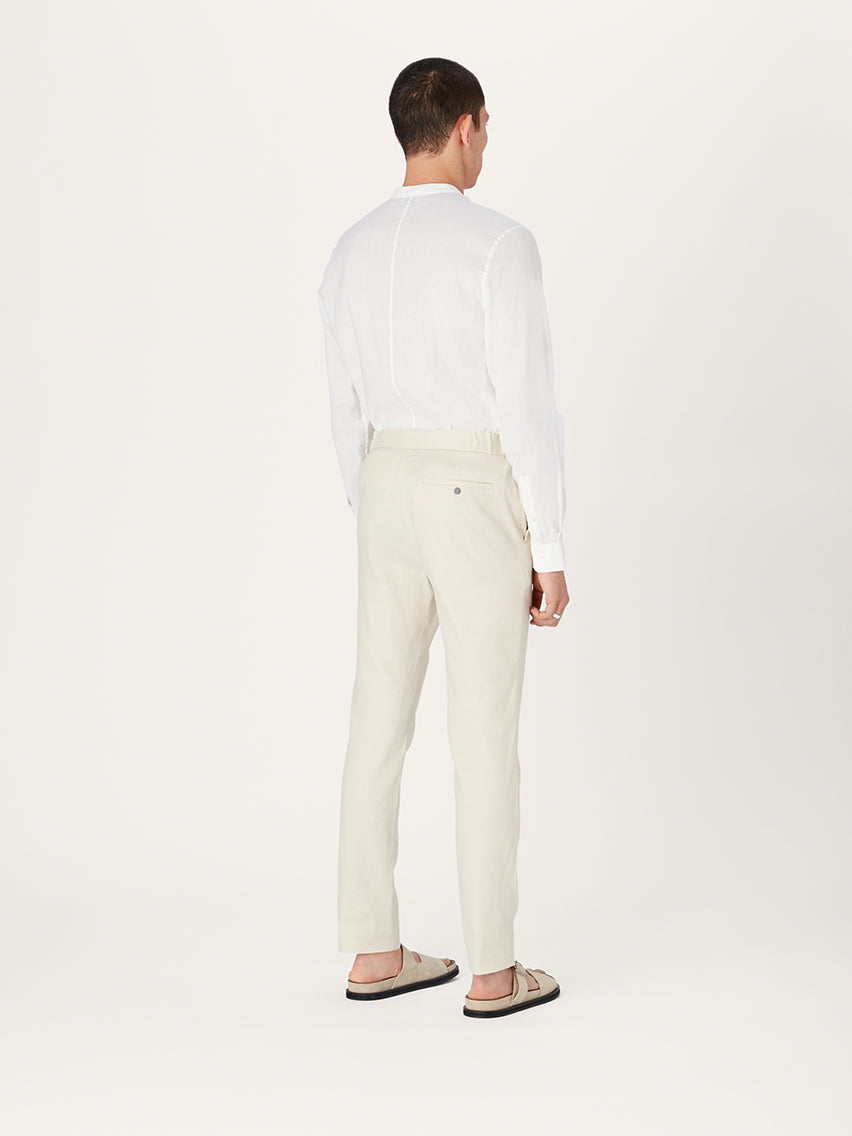 The 24 Trouser Linen || Ivory | Linen