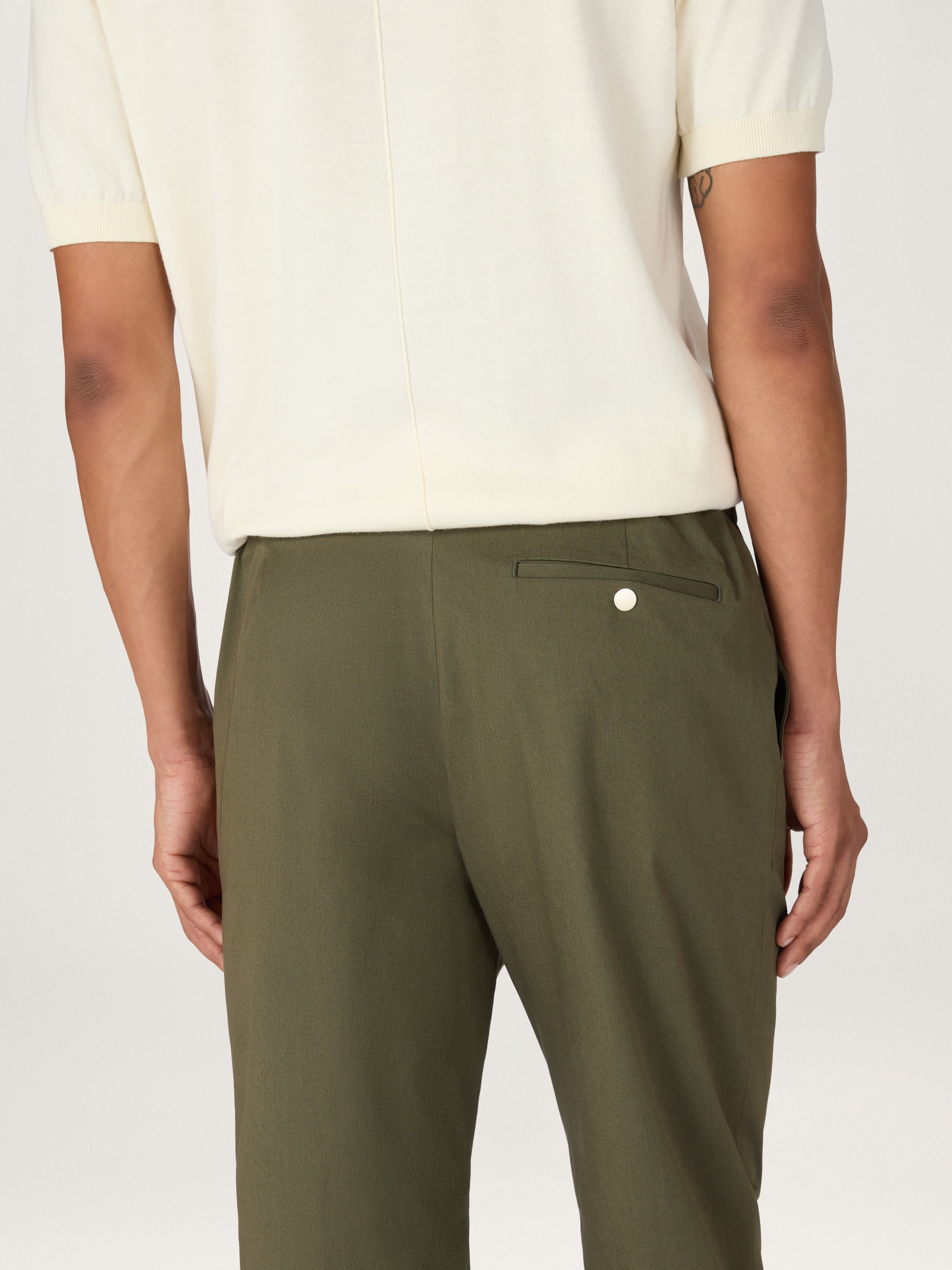 The 24 Trouser Relaxed Fit || Spruce | Stretch Cotton