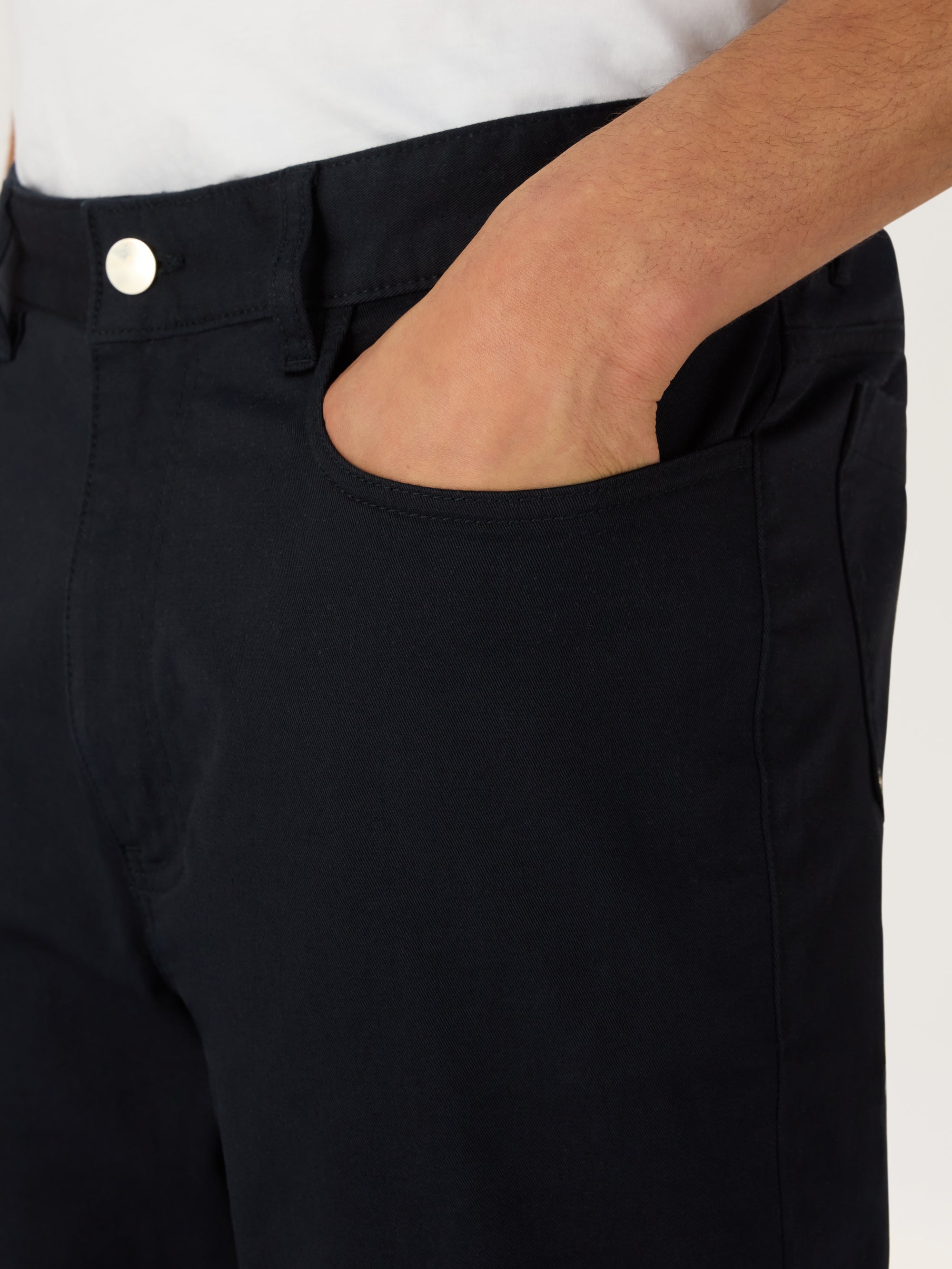 The Five Pocket Trouser || Navy | Stretch Cotton