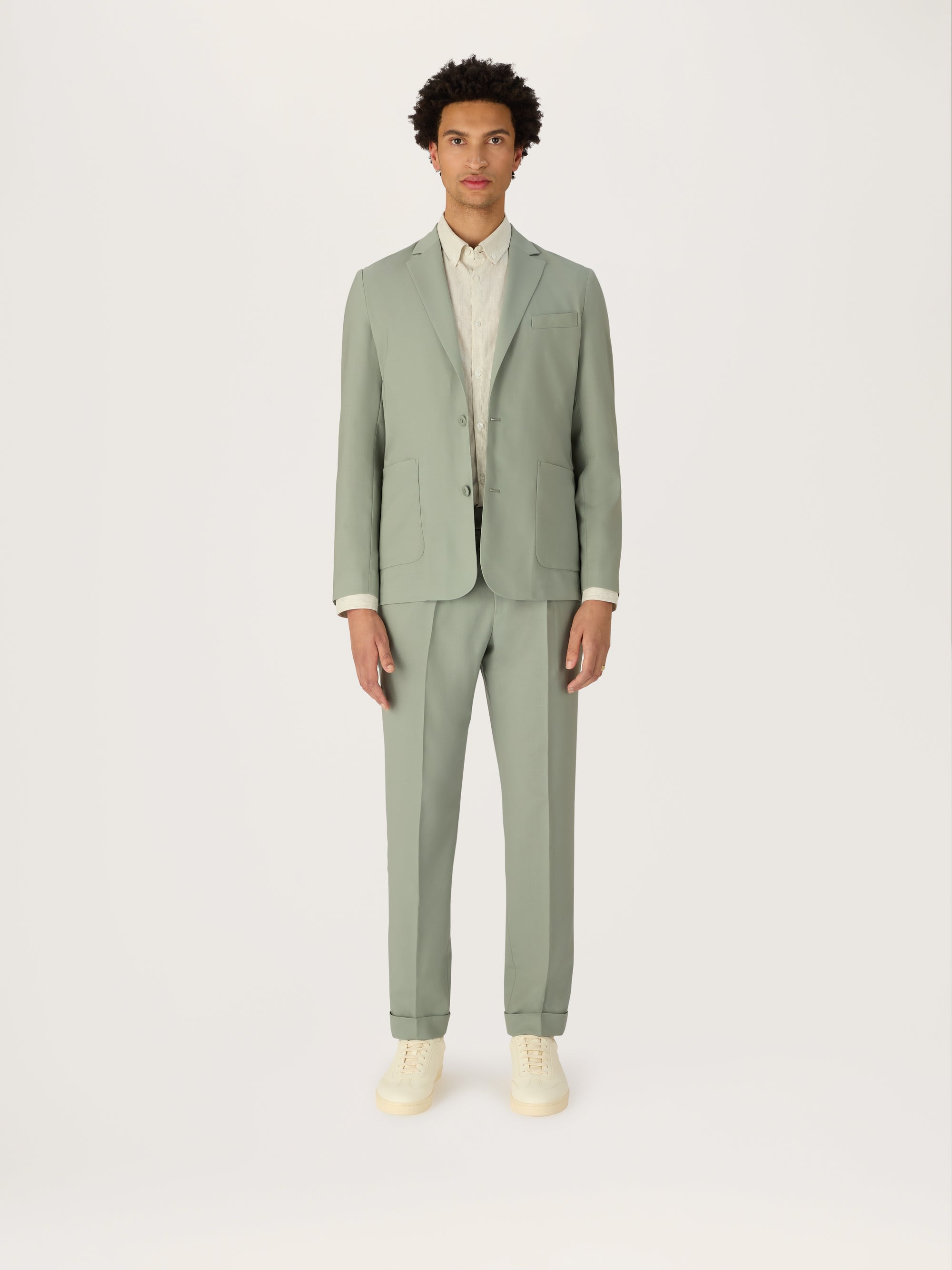 The Sage Tropical Wool Suit - Pleated