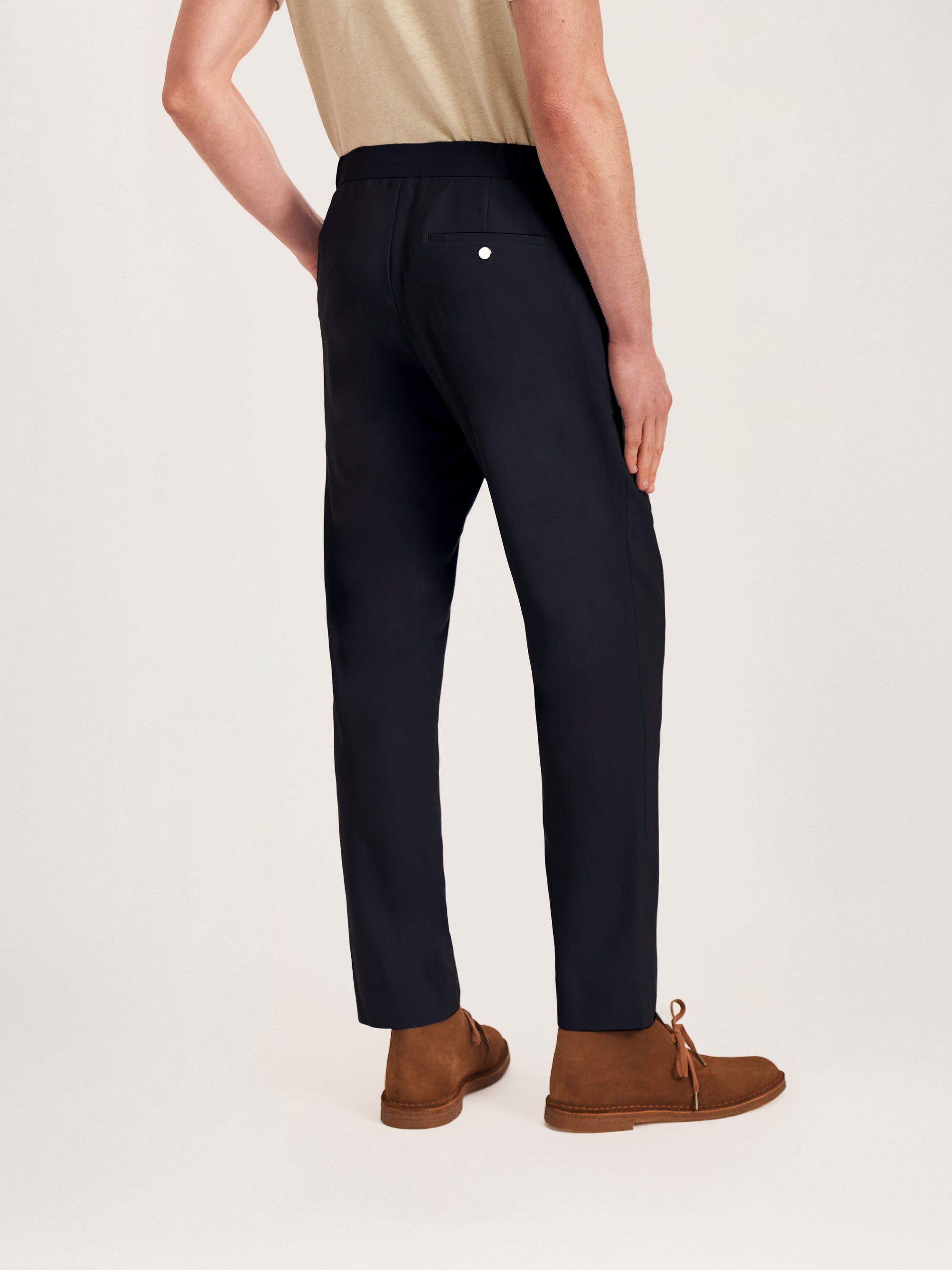 The Tropical Wool 24 Trouser Relaxed || Navy | Tropical Wool