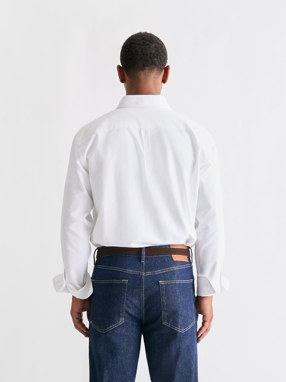 The 24 Oxford Shirt Relaxed, White, back