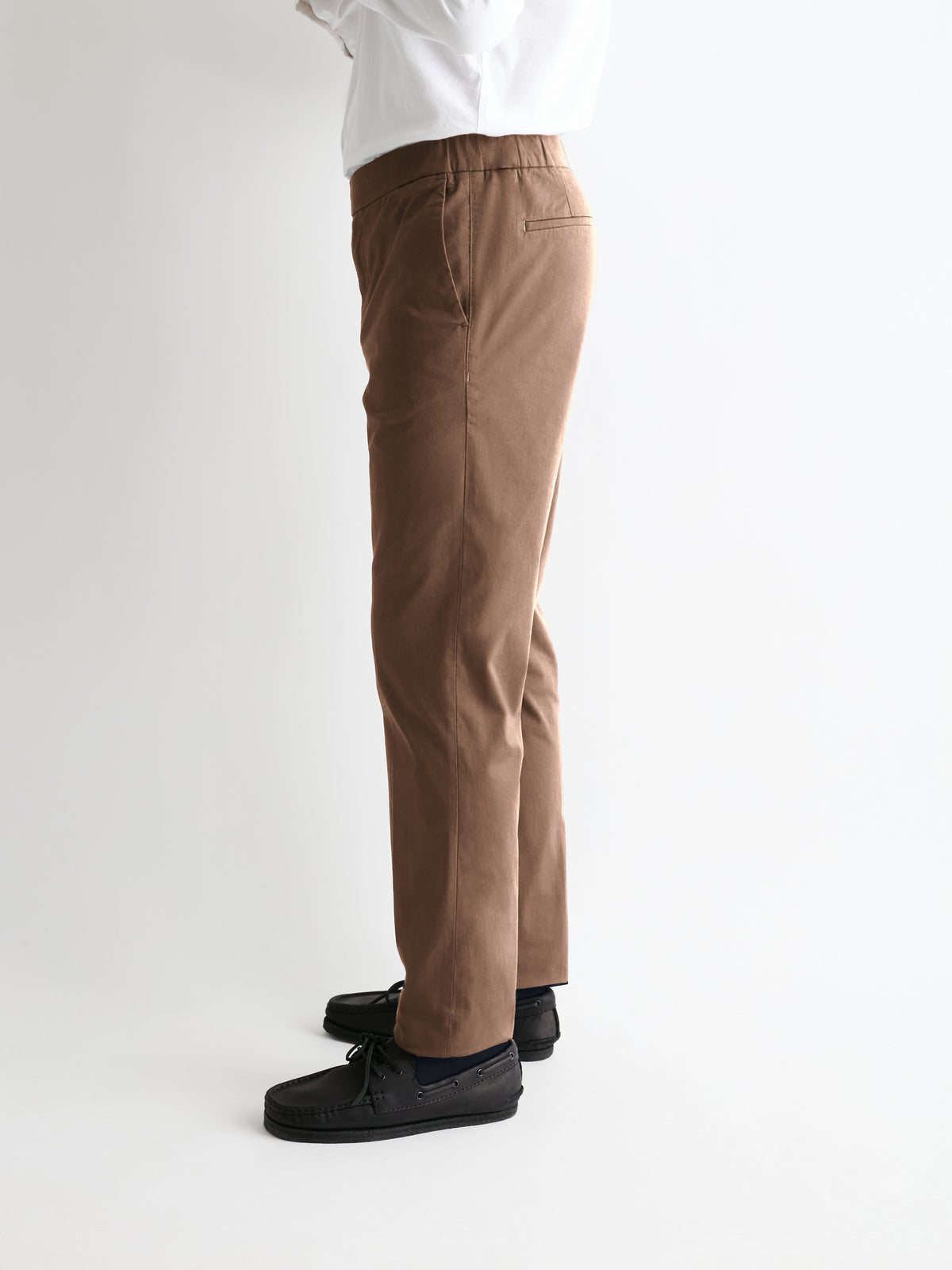 The 24 Trouser Slim-Straight || Beige | Stretch Cotton, image 5