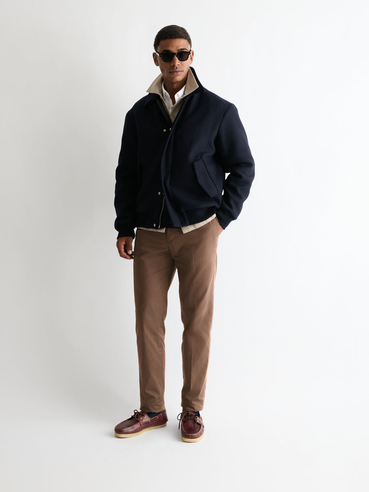 The 24 Trouser Slim-Straight || Beige | Stretch Cotton, image 6