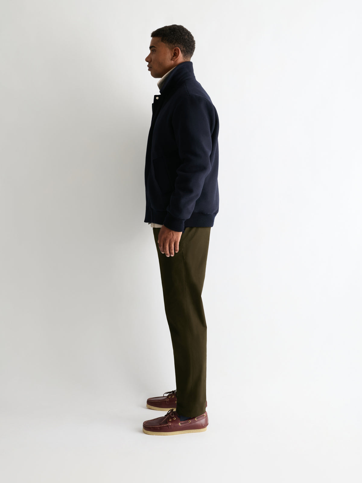 The 24 Trouser Slim-Straight || Dark Olive | Stretch Cotton, image 6