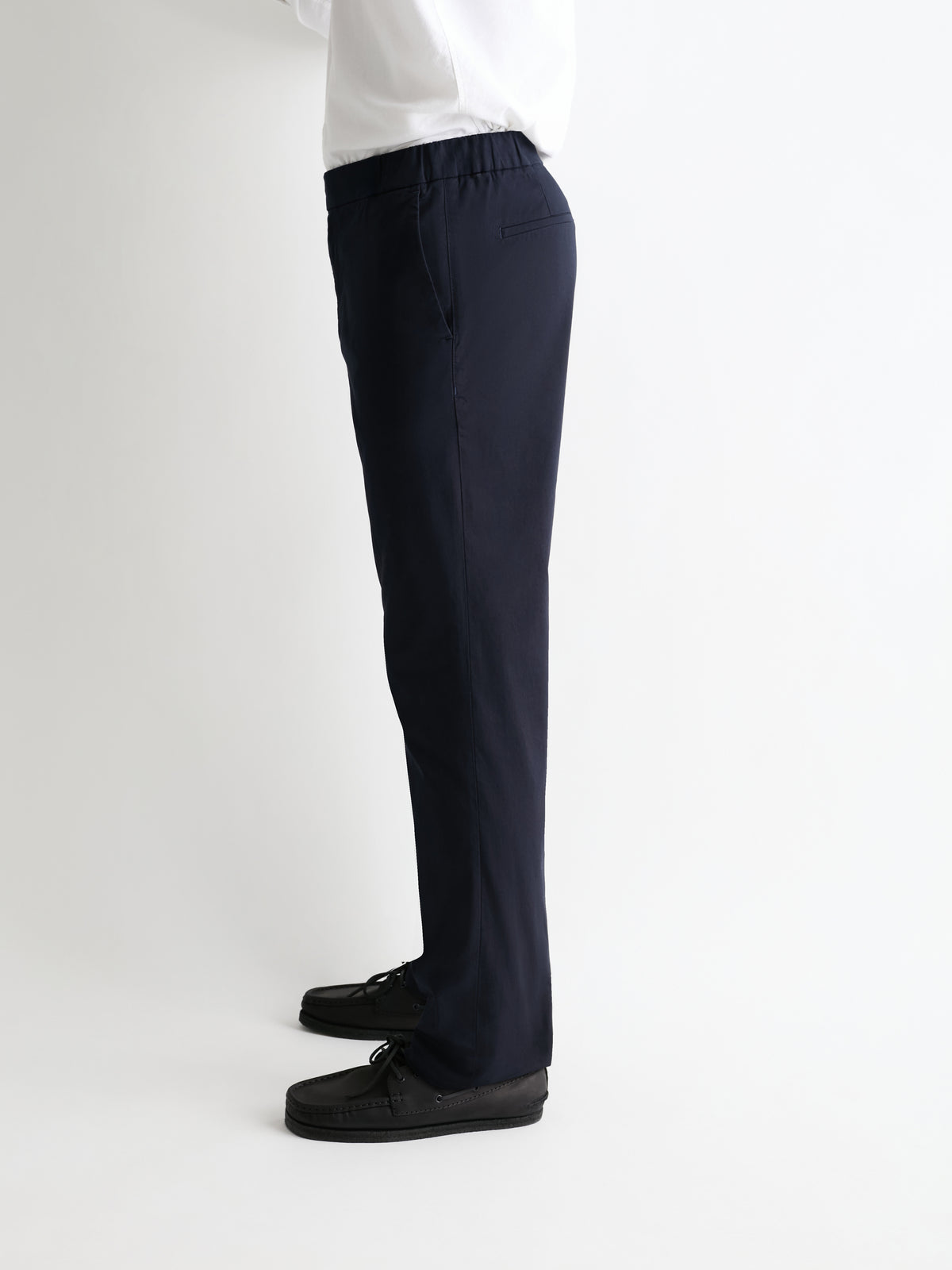 The 24 Trouser Slim-Straight || Navy | Stretch Cotton, image 5
