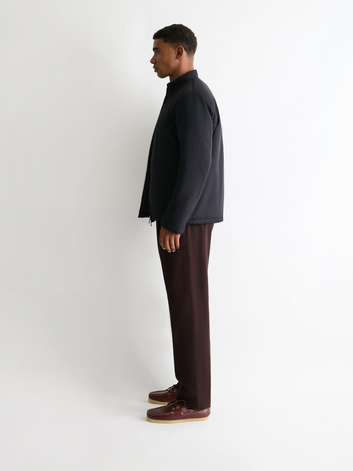 The 360° Thermal Jacket Funnel Neck, Navy, side