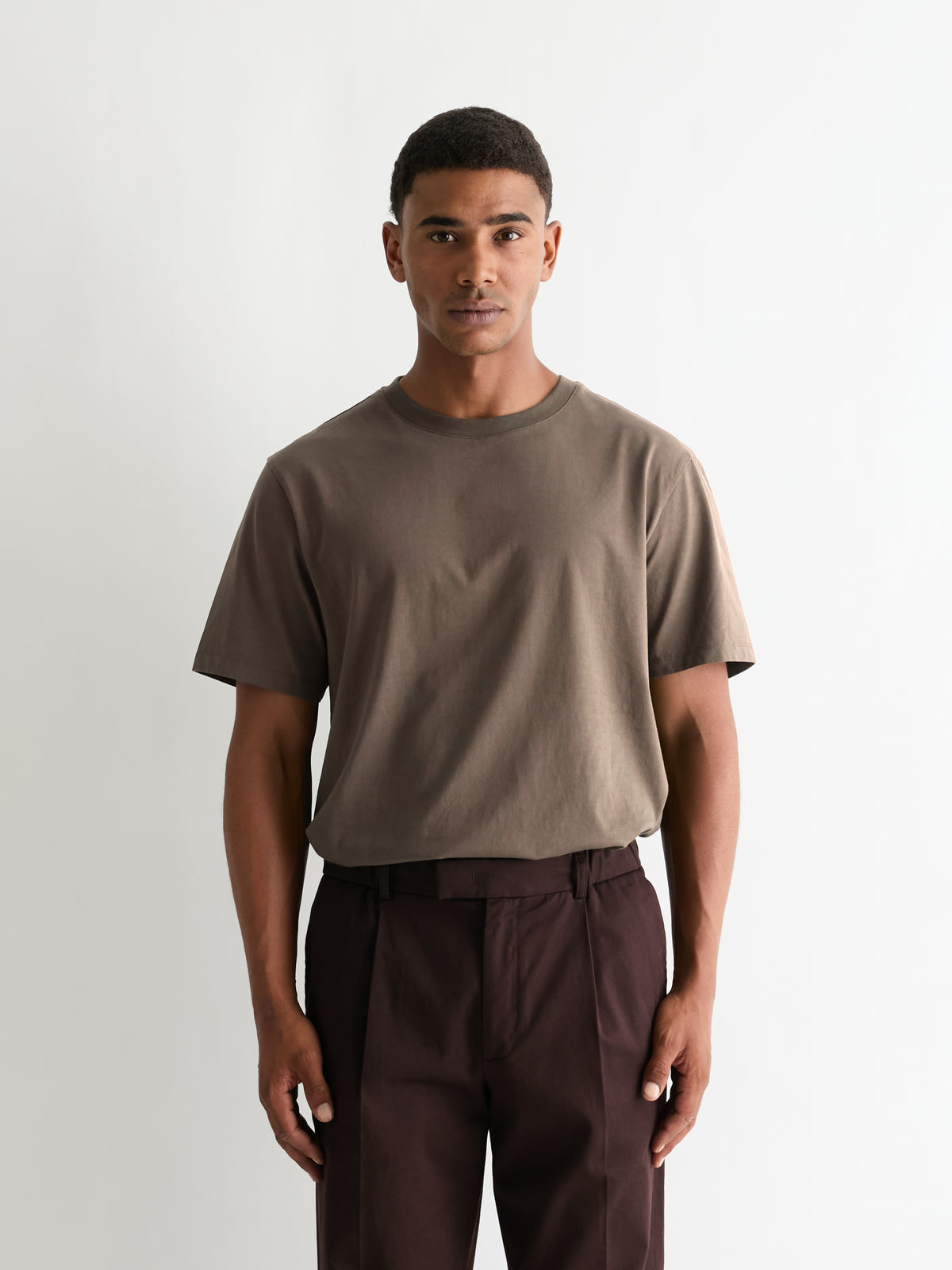 The Heavyweight Tee in Wolf Brown