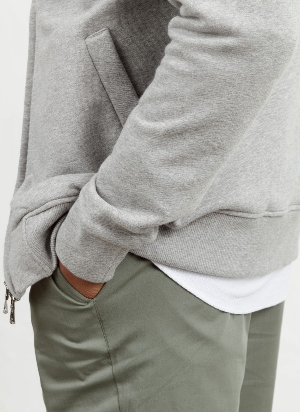 The Classic Hood || Grey-Marl | Marmi Stripe