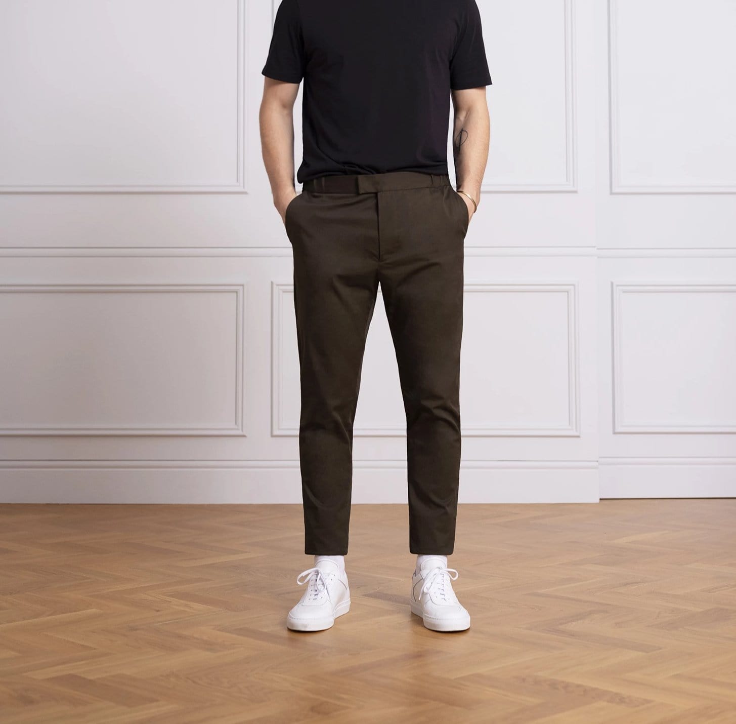 The 24 Trouser || Moss | Stretch Cotton