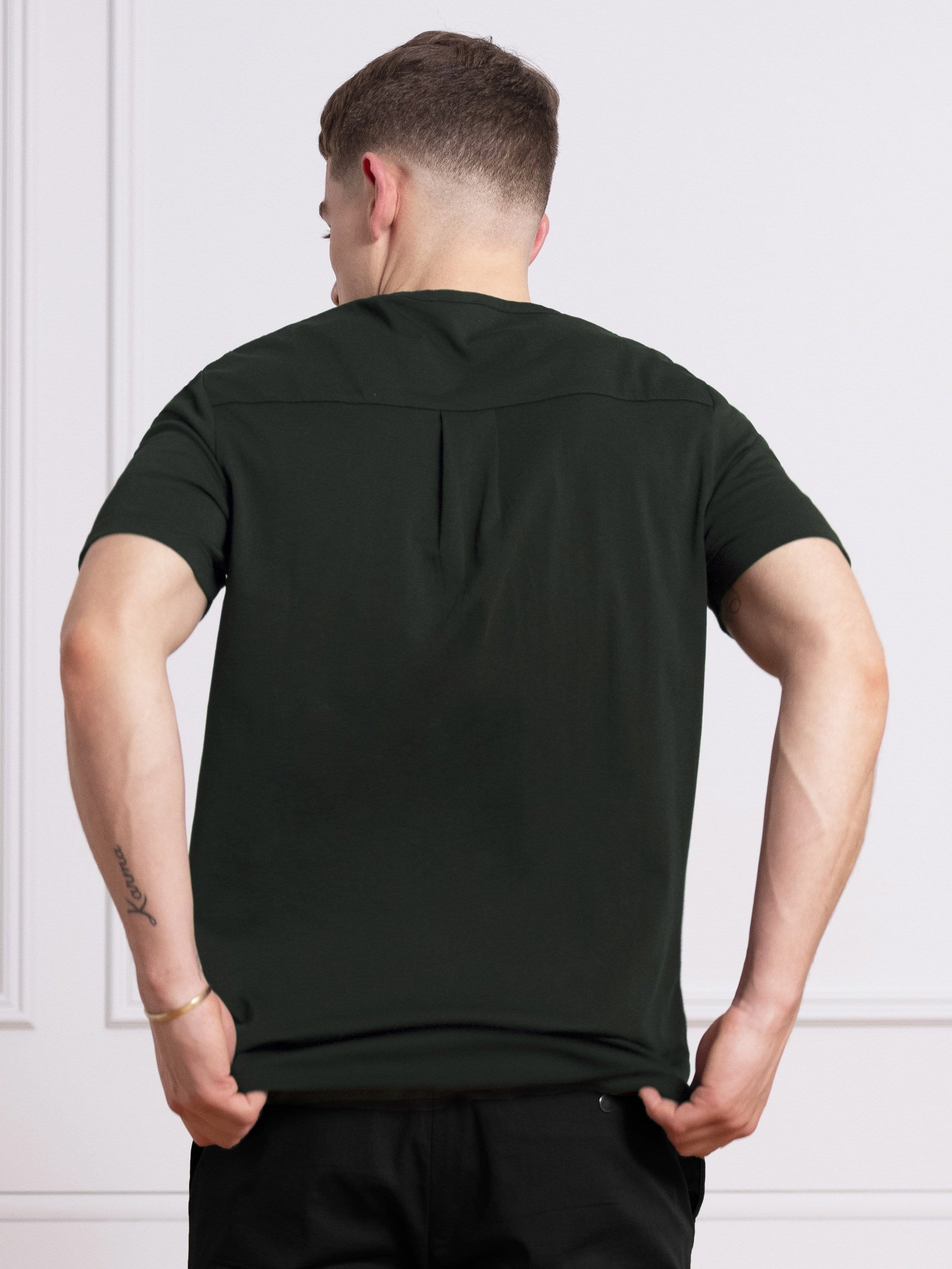 The Tailored Tee || Forest Green | Supima Cotton