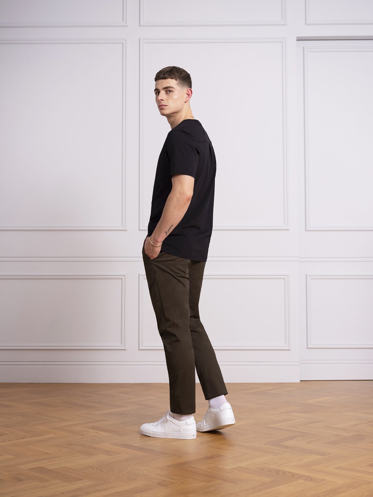 The 24 Trouser || Moss | Stretch Cotton
