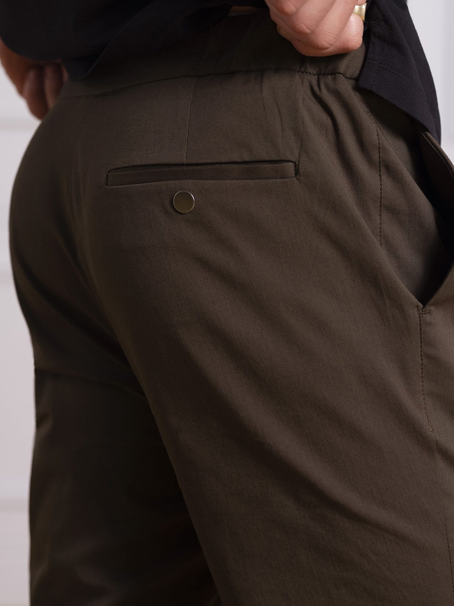 The 24 Trouser || Moss | Stretch Cotton