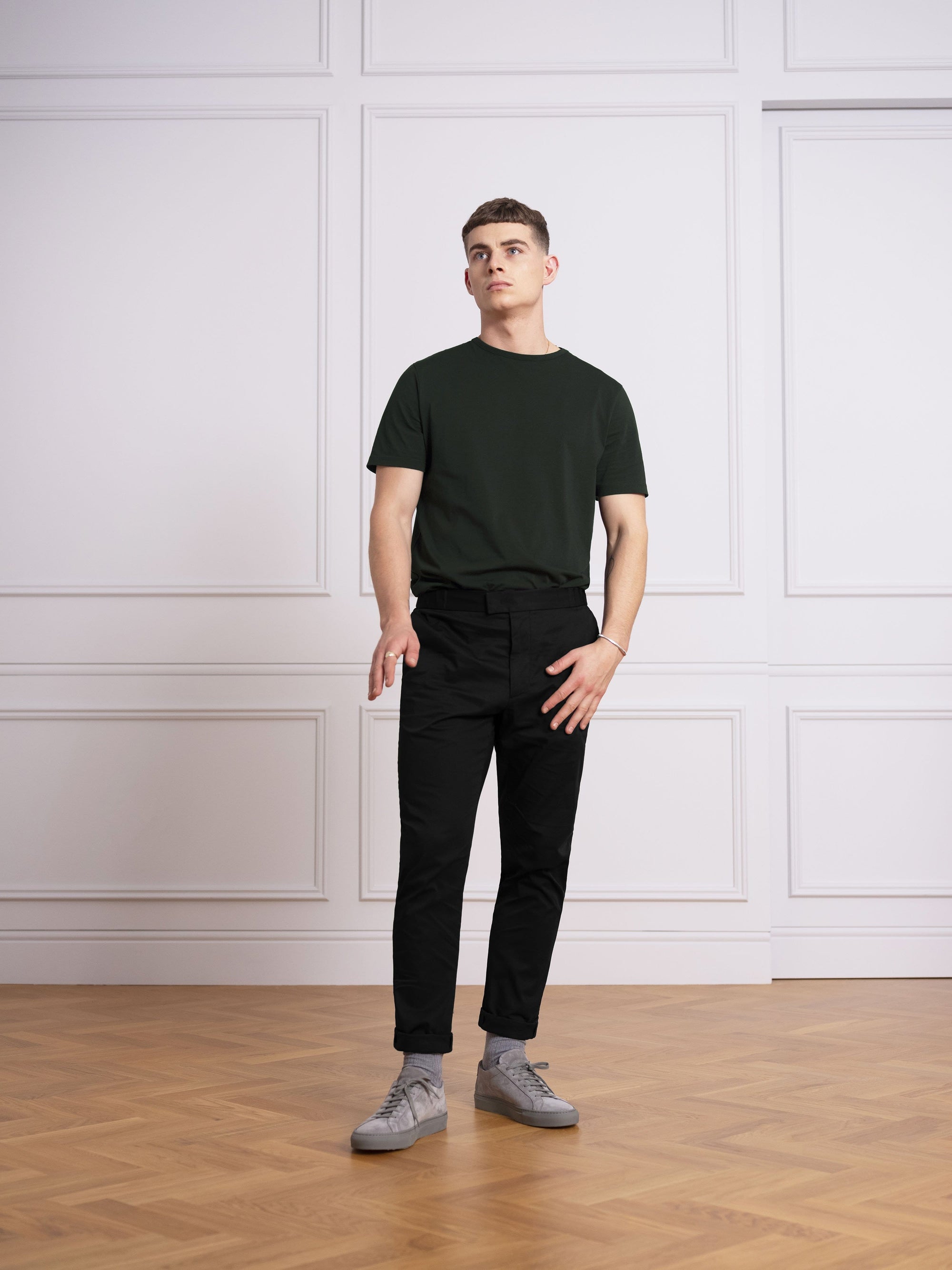 The Tailored Tee || Forest Green | Supima Cotton