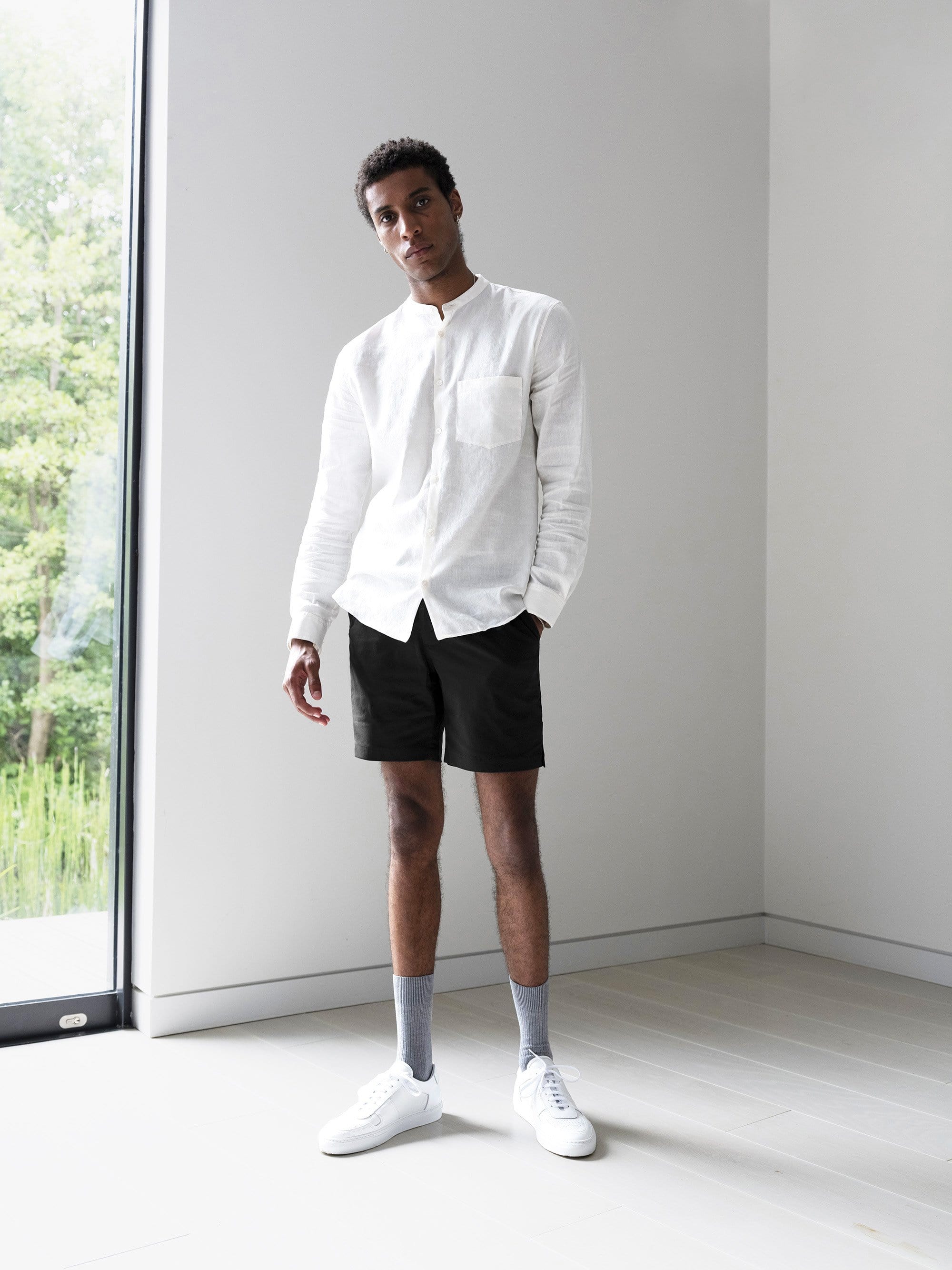 The Anywear Swim Short || Black | Recycled nylon without netting