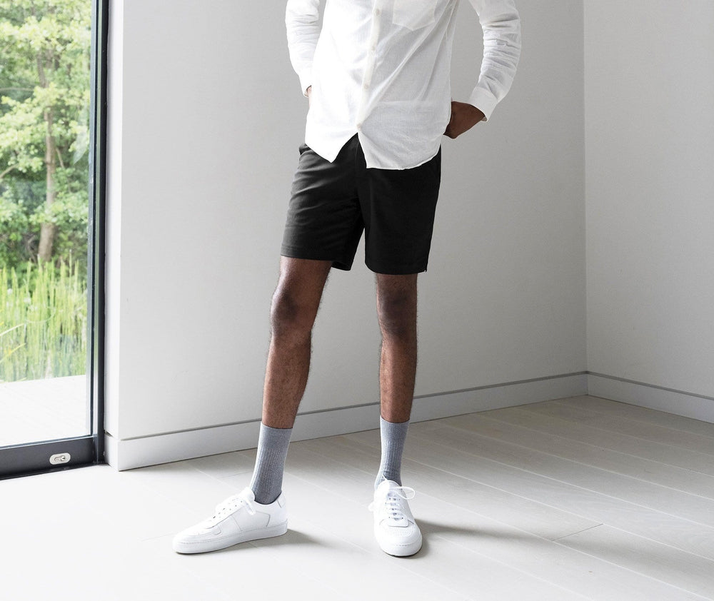 The Anywear Swim Short || Black | Recycled nylon without netting