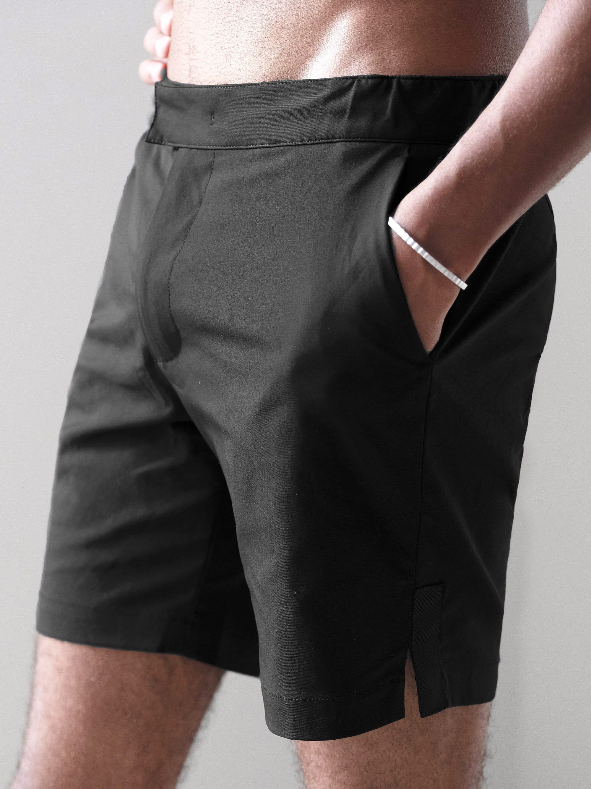 The Anywear Swim Short || Black | Recycled nylon without netting