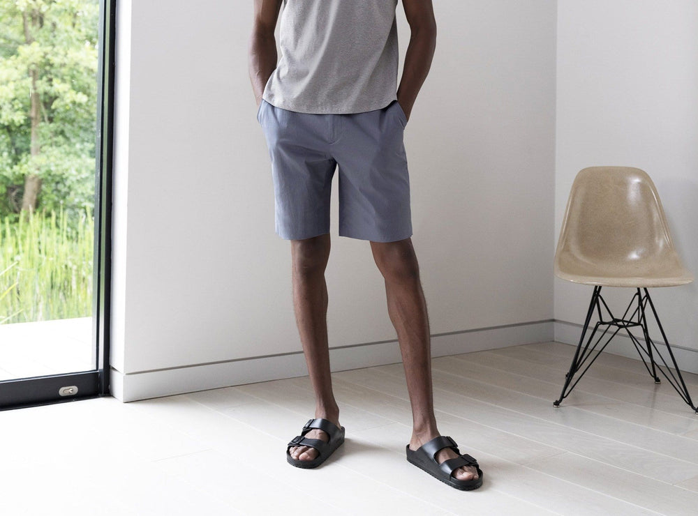 The 12 Shorts 9" || Steel Blue | Stretch Cotton