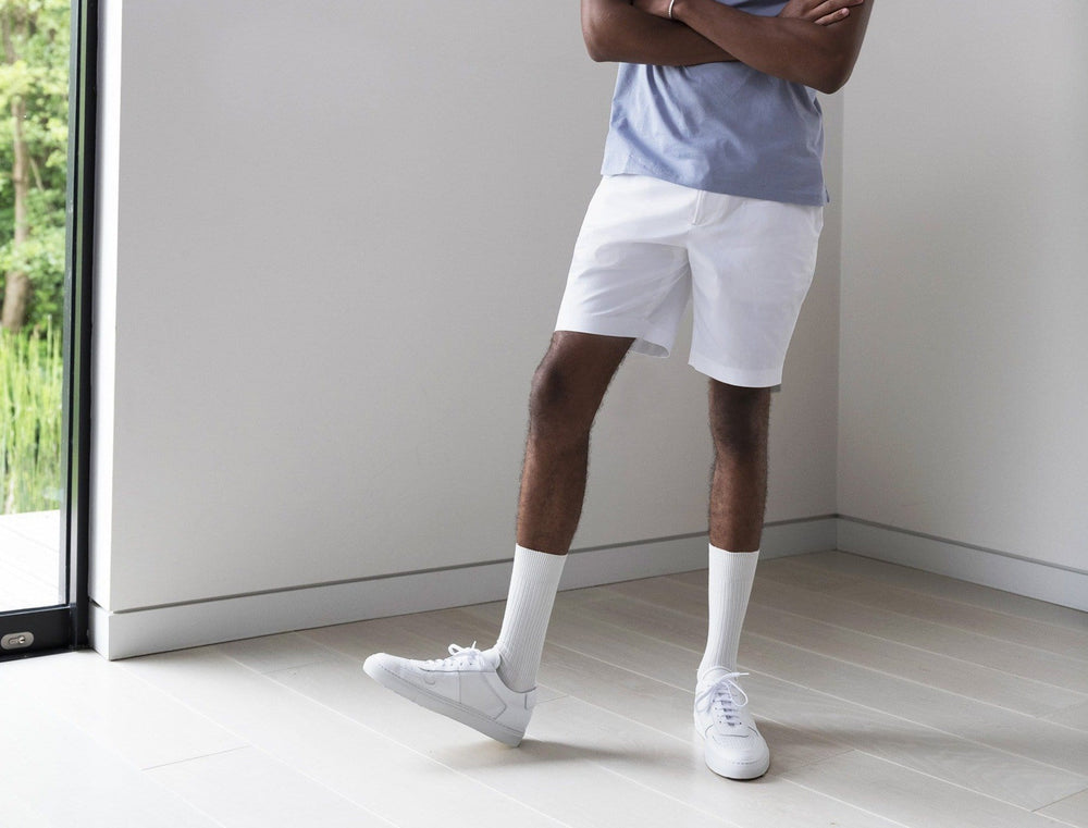 The 12 Shorts 7" || Chalk | Stretch Cotton