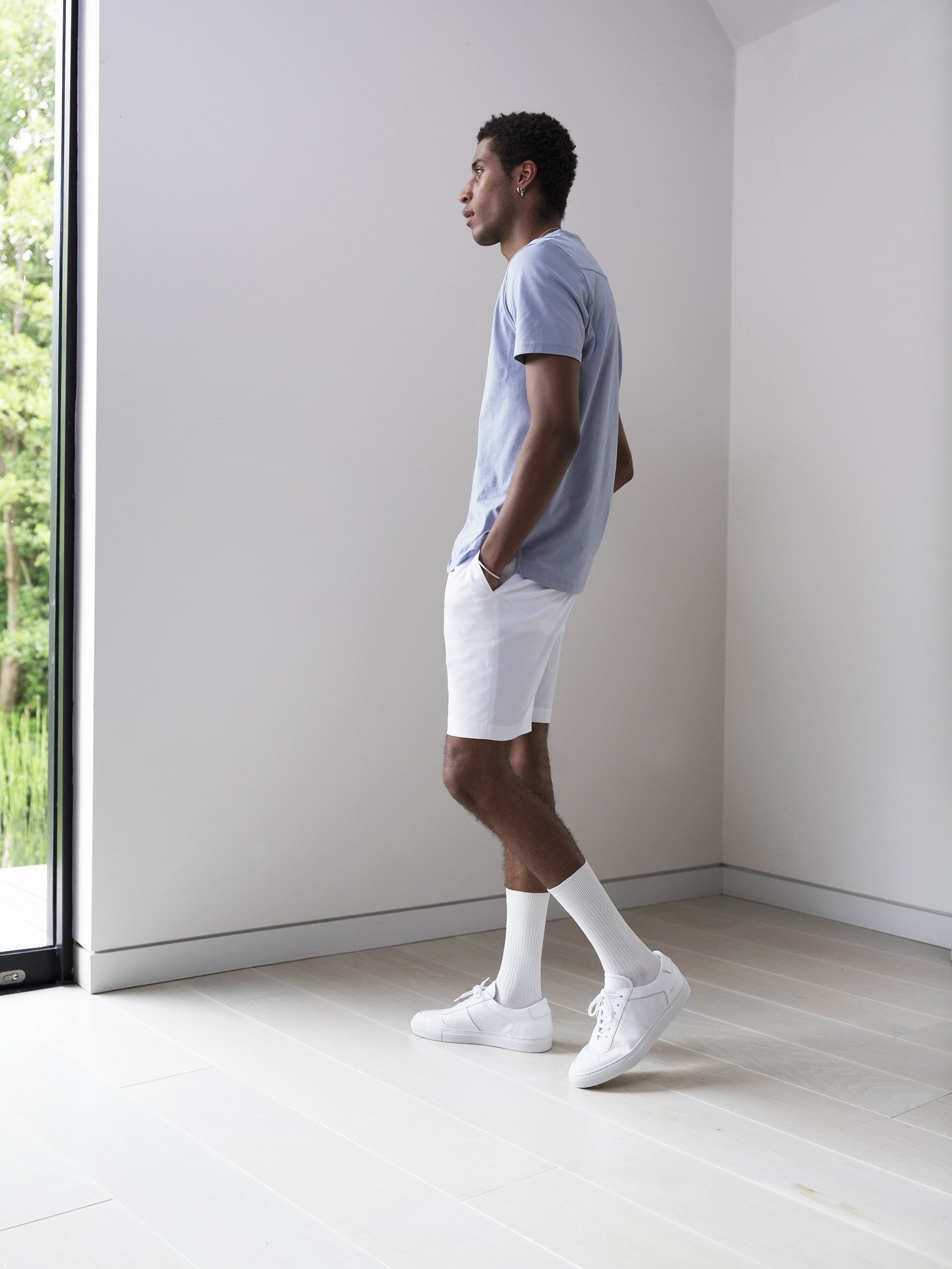 The 12 Shorts 7" || Chalk | Stretch Cotton