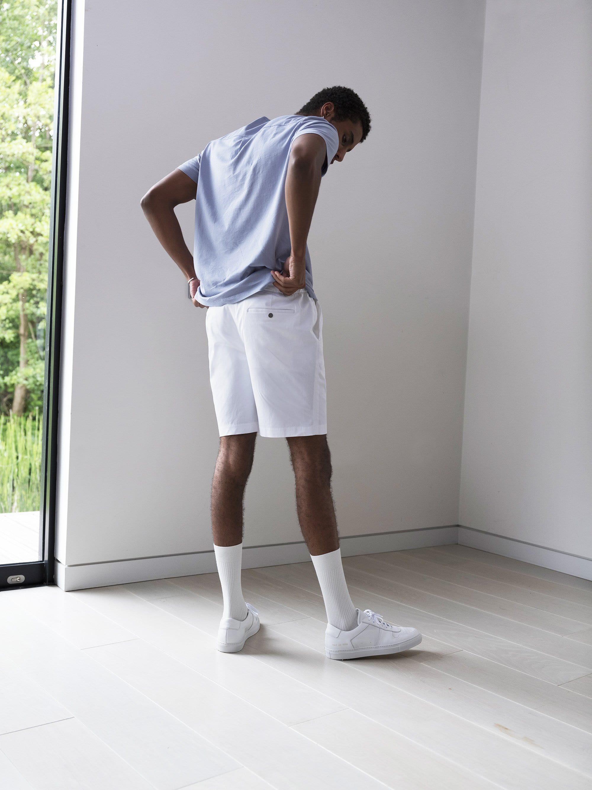 The 12 Shorts 7" || Chalk | Stretch Cotton