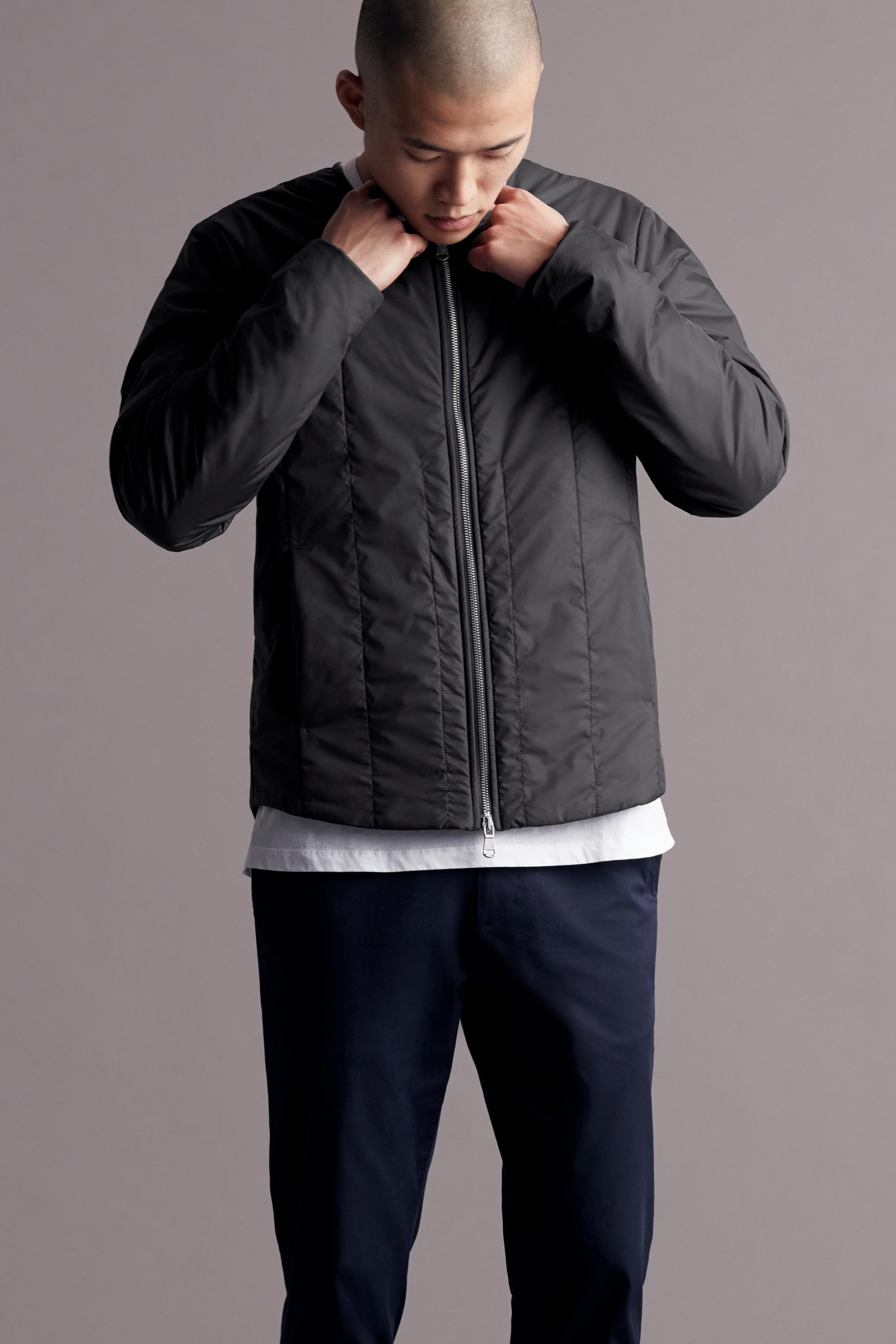 The Duo Quilt Shell || Black | Recycled Polyester and Kapok