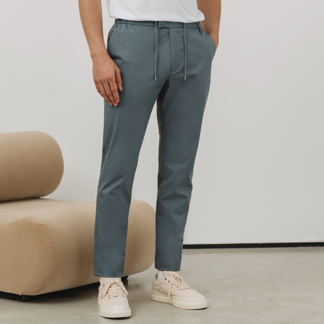 The 24 Trouser || Yosemite Blue | Stretch Cotton