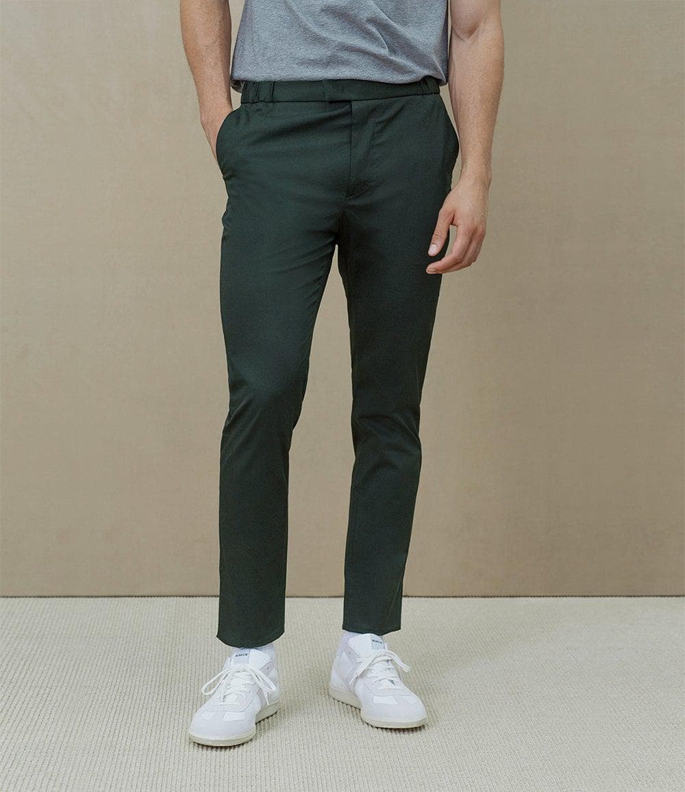 The 24 Trouser || Forest Green | Stretch Cotton