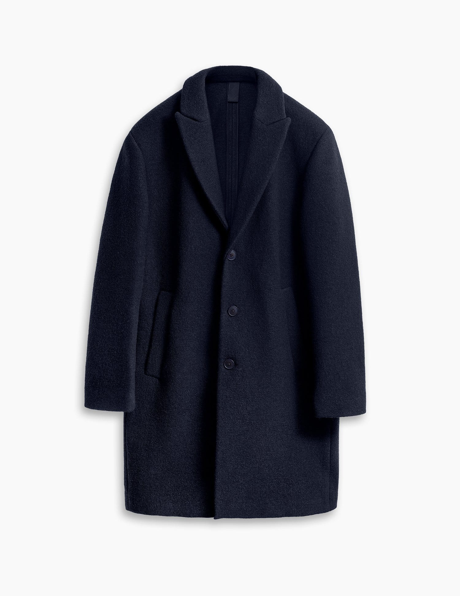 CONCEPT Wool Coat || Navy | Boiled Wool Jersey