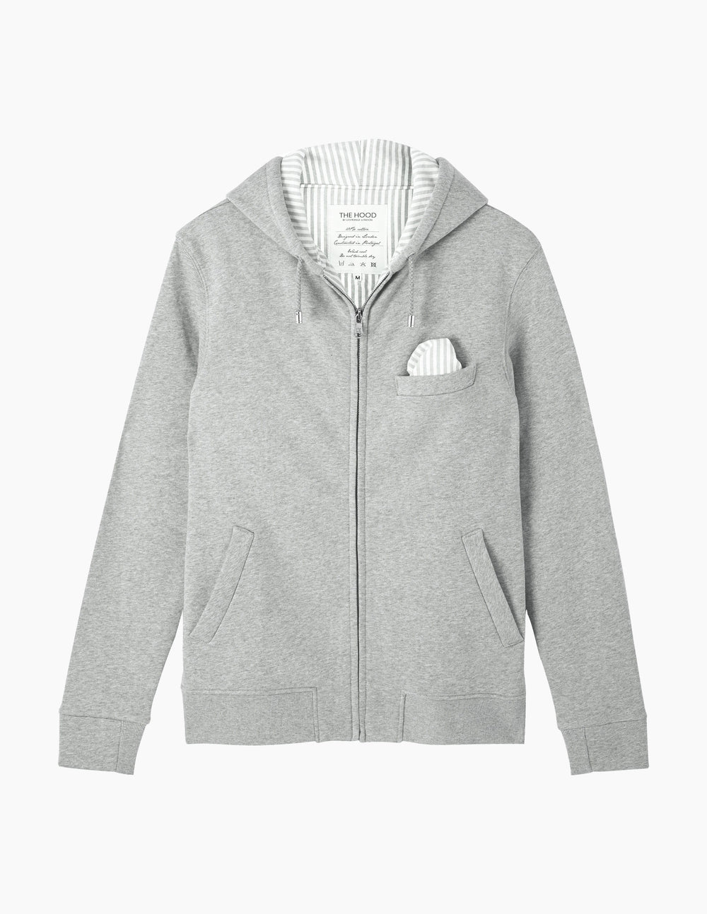 The Classic Hood || Grey-Marl | Marmi Stripe