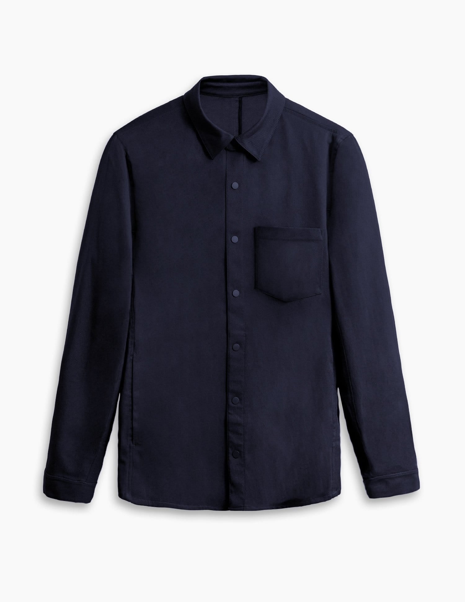 The 24 Overshirt Wool || Navy | Stretch Cotton