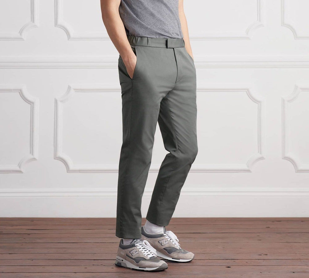 The 24 Trouser || Moss Grey | Stretch Cotton